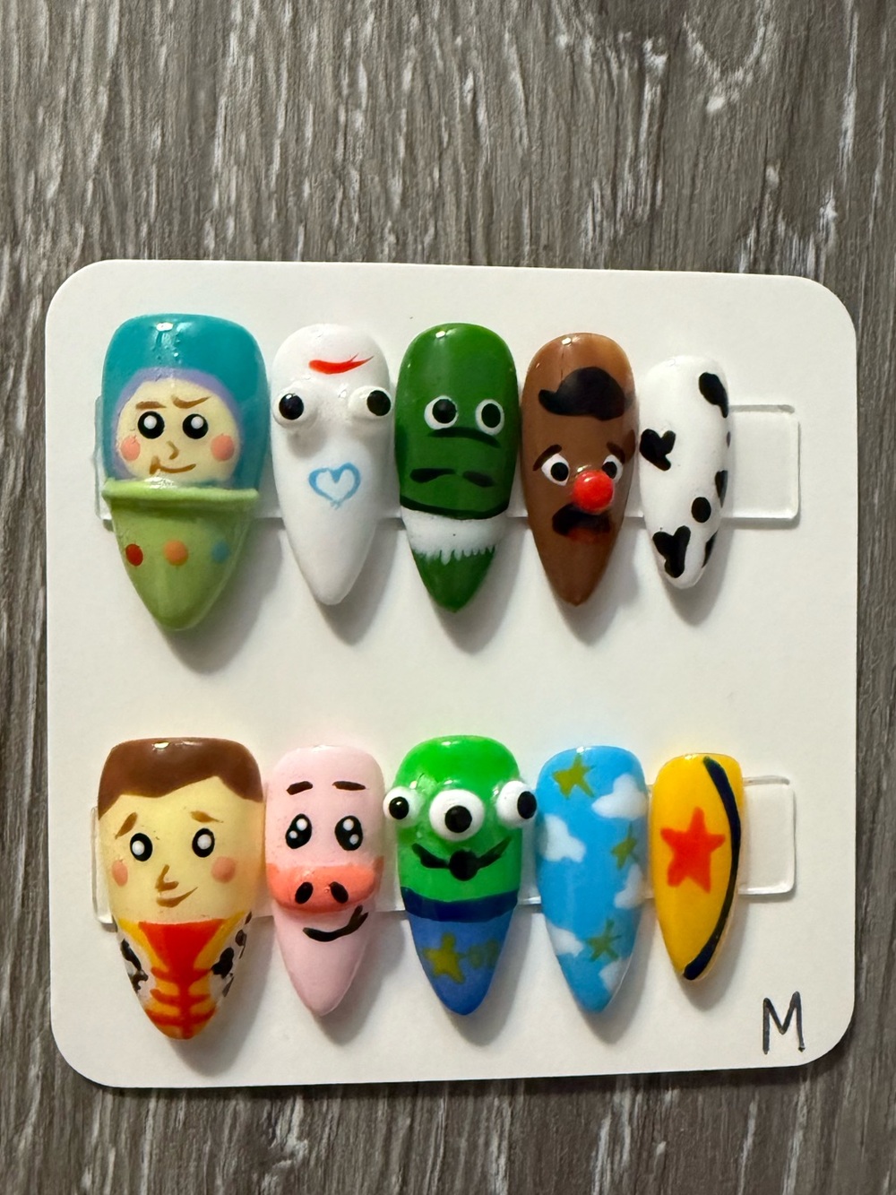 Character Press On Nail Set - Multicolor